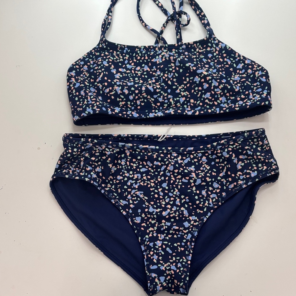 Athleta Reversible Kids Swim Bikini - Multicolor Print